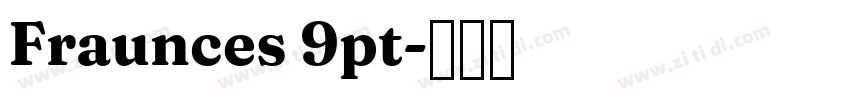 Fraunces 9pt字体转换